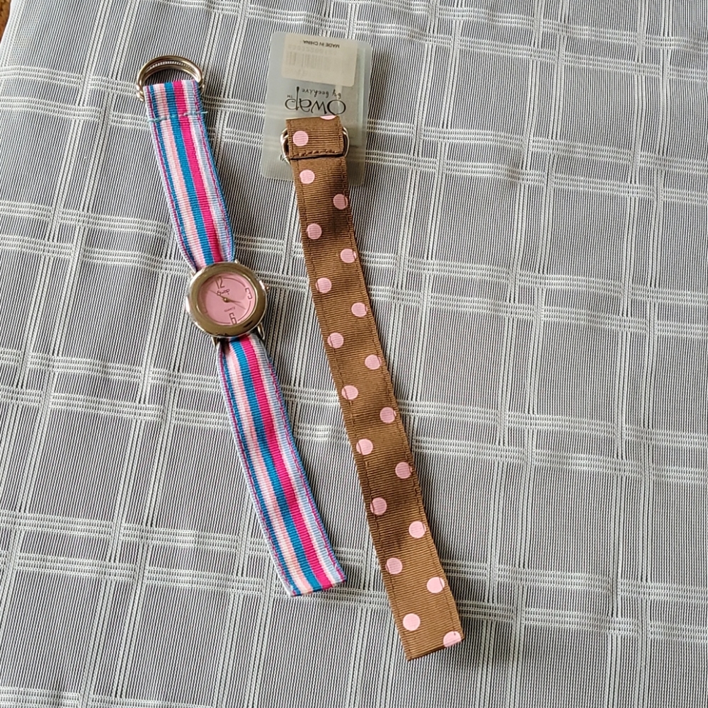 Vintage Swap Pink Face Watch w/ Extra Watch Band